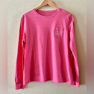 Vineyard Vines Pink Long Sleeve Tee